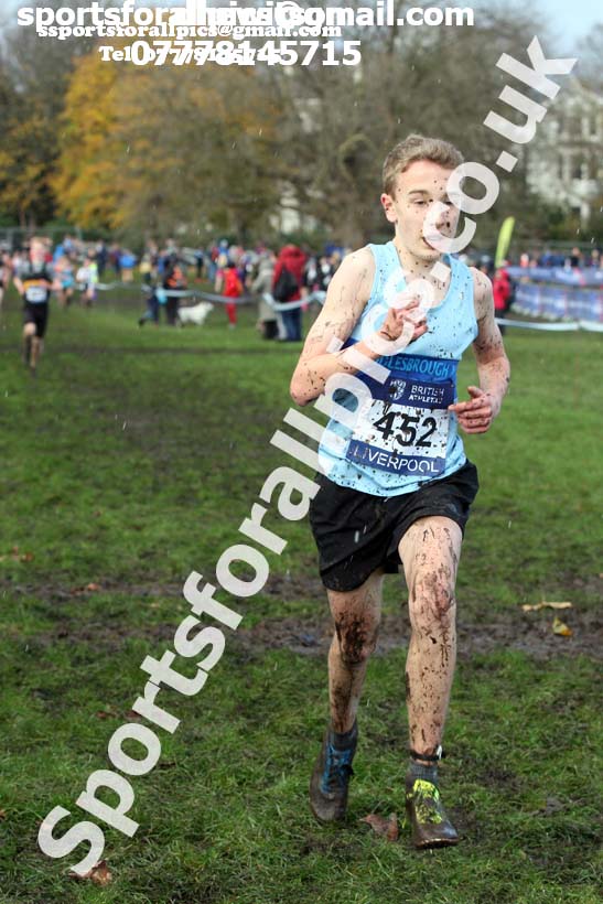 Boys under-15s 2017 British Athletics Liverpool Cross Challenge, Sefton Park, Liverpool. Photo:  David T. Hewitson/Sports for All Pics
